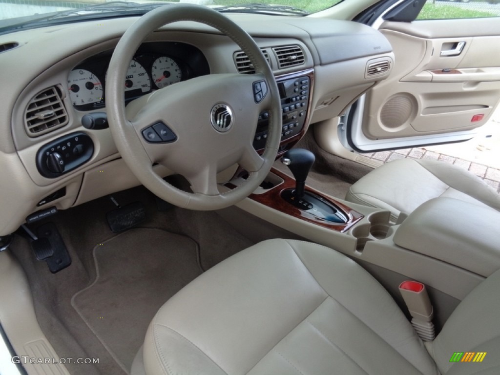 2003 Sable LS Premium Sedan - Vibrant White / Medium Parchment photo #24