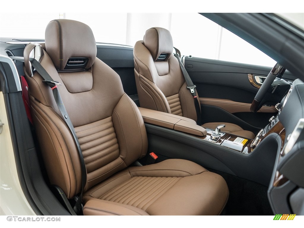 Nut Brown/Black Nappa Interior 2016 Mercedes-Benz SL 400 Roadster Photo #111590273