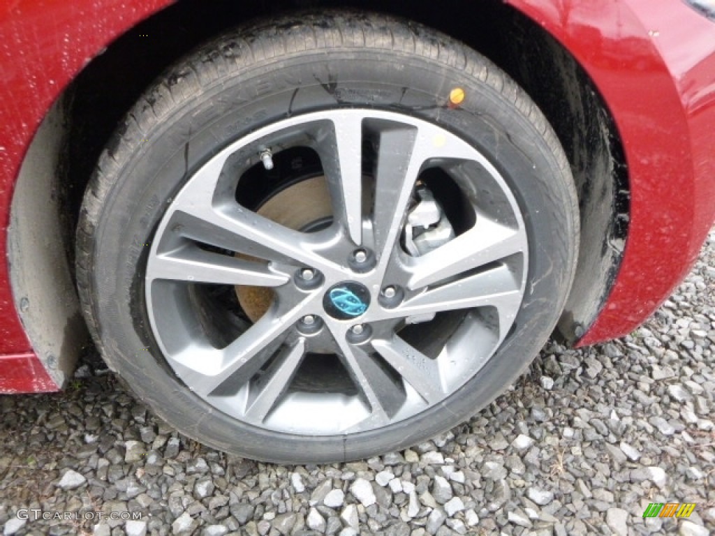 2017 Elantra Limited - Red / Gray photo #2