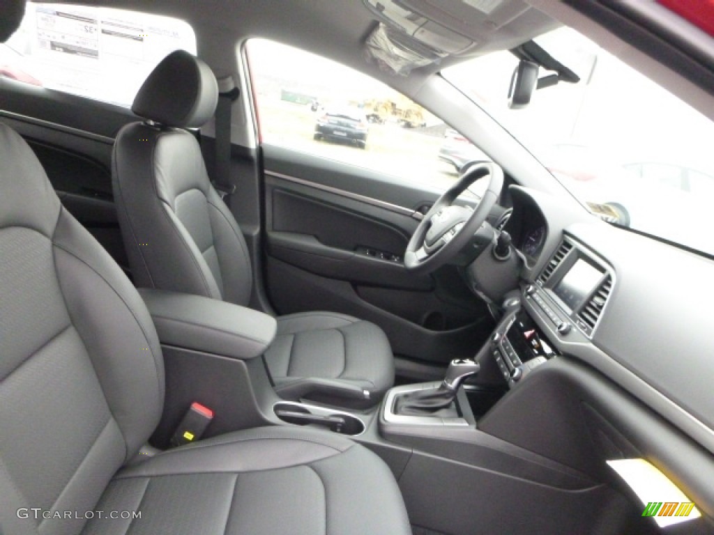 2017 Elantra Limited - Red / Gray photo #3