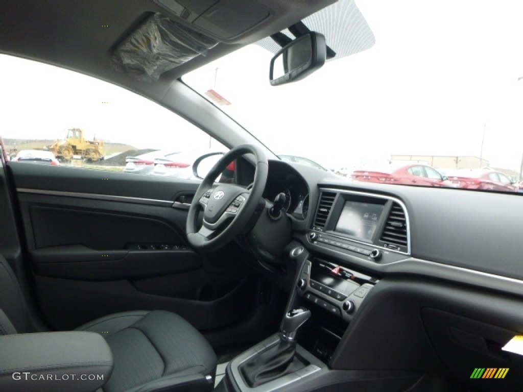 2017 Elantra Limited - Red / Gray photo #4