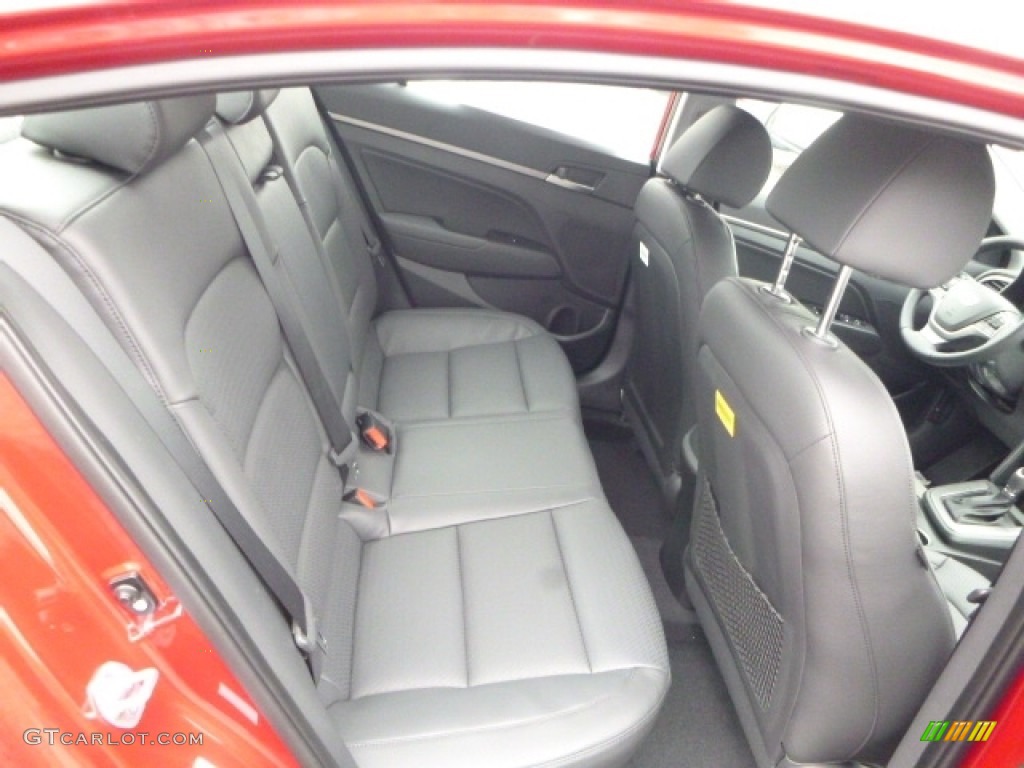 2017 Elantra Limited - Red / Gray photo #5