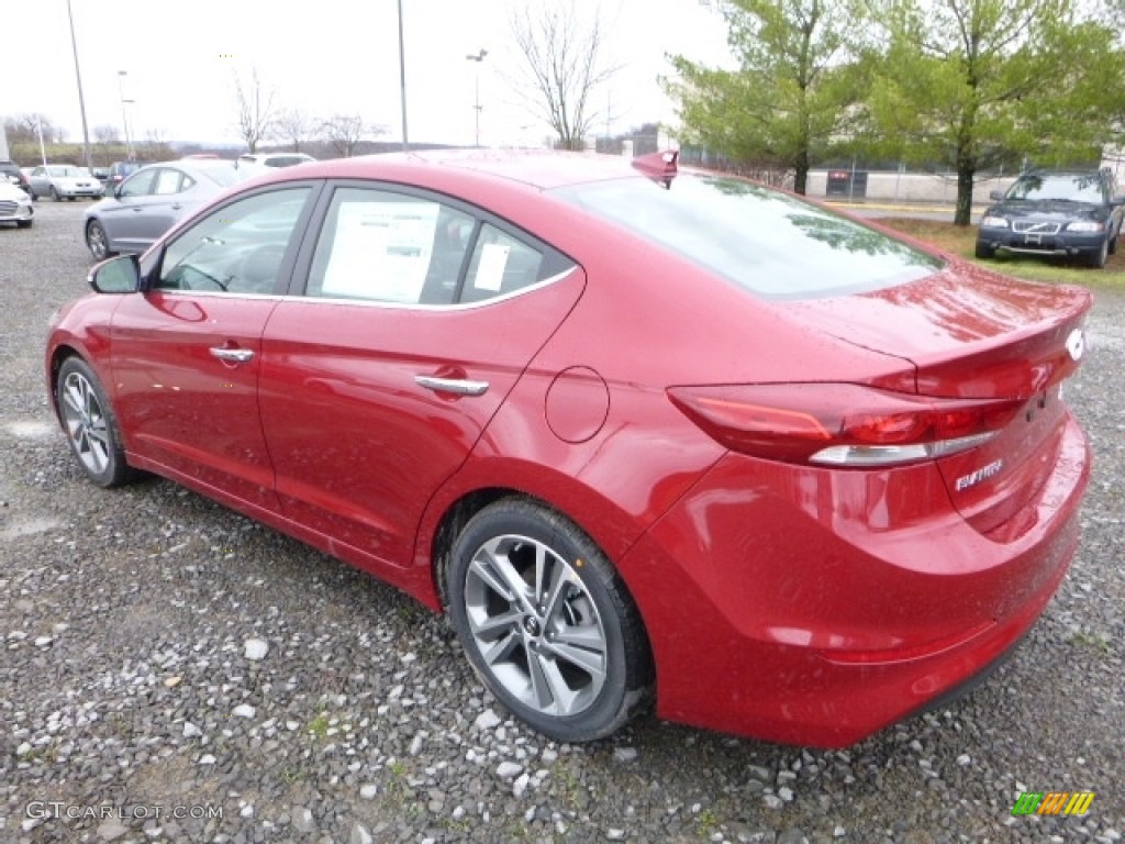 Red 2017 Hyundai Elantra Limited Exterior Photo #111591674