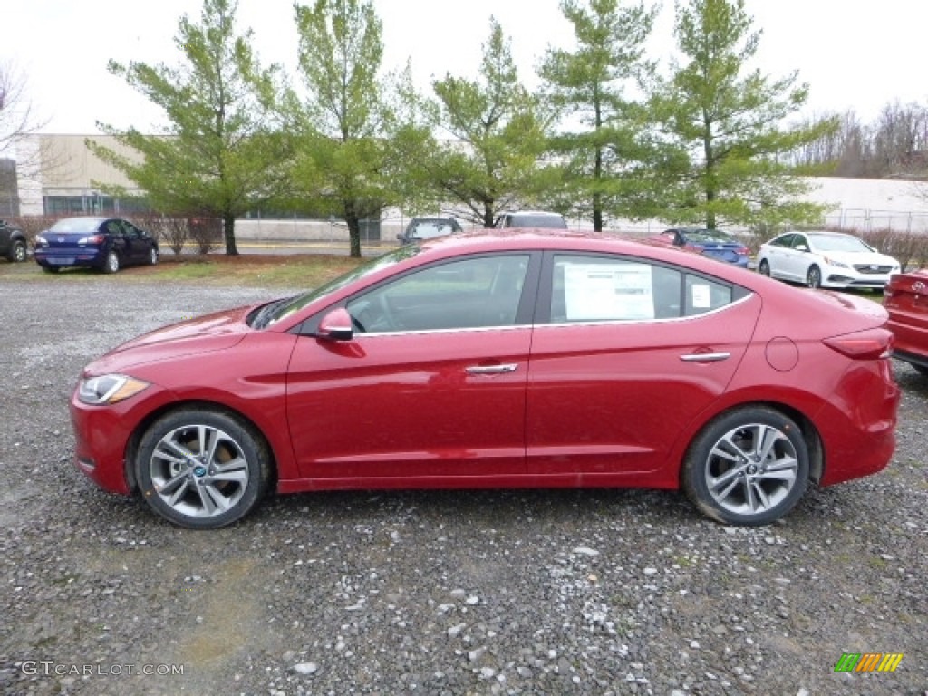 Red 2017 Hyundai Elantra Limited Exterior Photo #111591692