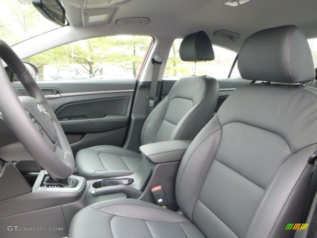 2017 Elantra Limited - Red / Gray photo #14
