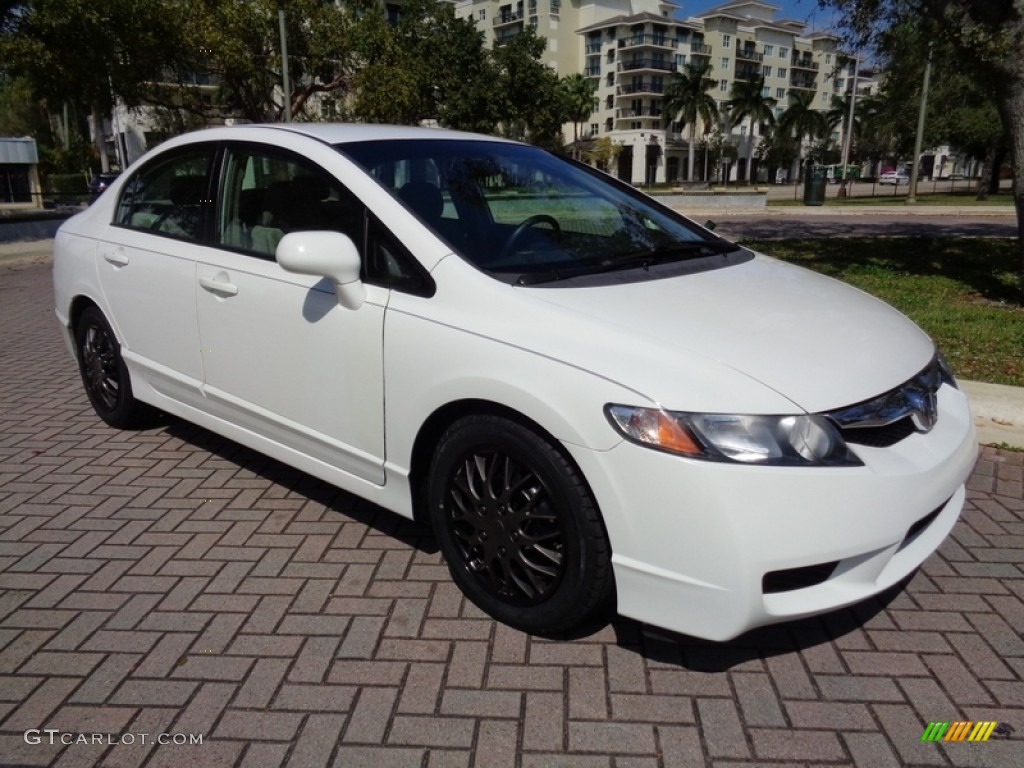 Beige Interior 2009 Honda Civic LX Sedan Photo #111591881