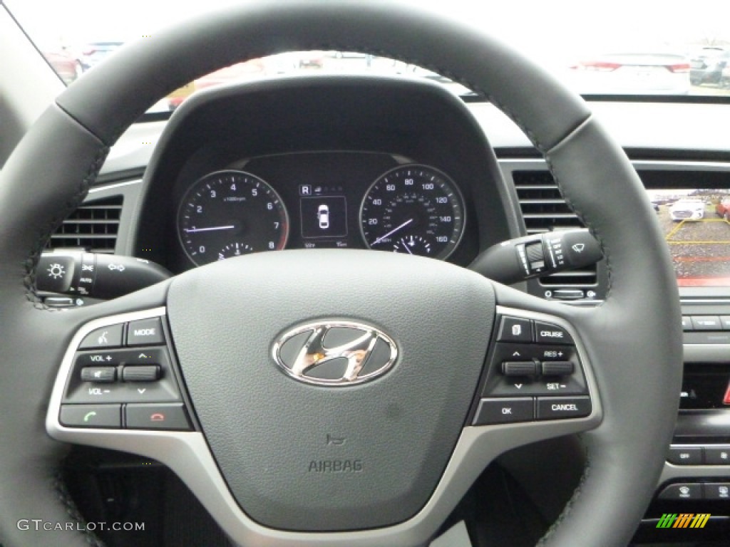2017 Elantra Limited - Red / Gray photo #20