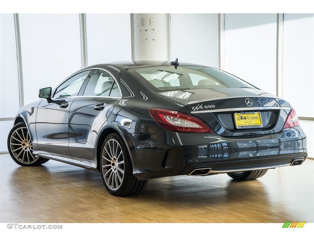 2015 CLS 550 Coupe - Obsidian Black Metallic / Silk Beige/Espresso Brown photo #3