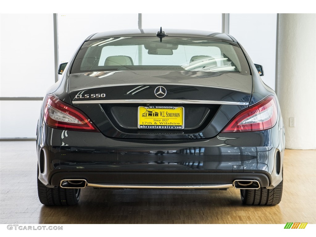 2015 CLS 550 Coupe - Obsidian Black Metallic / Silk Beige/Espresso Brown photo #4