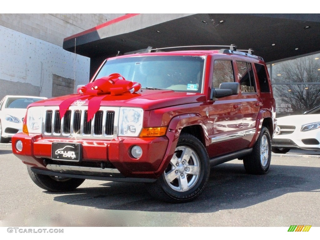2006 Commander Limited 4x4 - Inferno Red Pearl / Dark Khaki/Light Graystone photo #3