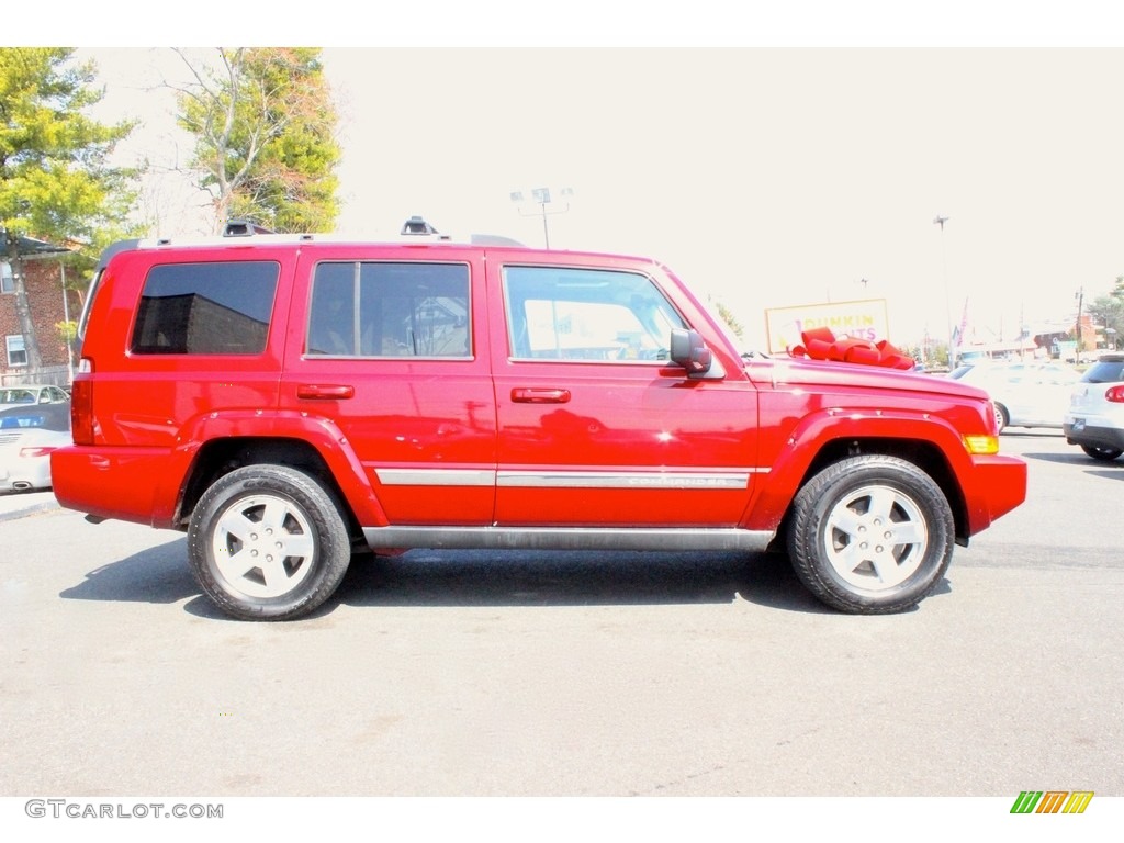 2006 Commander Limited 4x4 - Inferno Red Pearl / Dark Khaki/Light Graystone photo #10