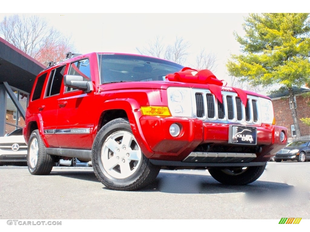 2006 Commander Limited 4x4 - Inferno Red Pearl / Dark Khaki/Light Graystone photo #11