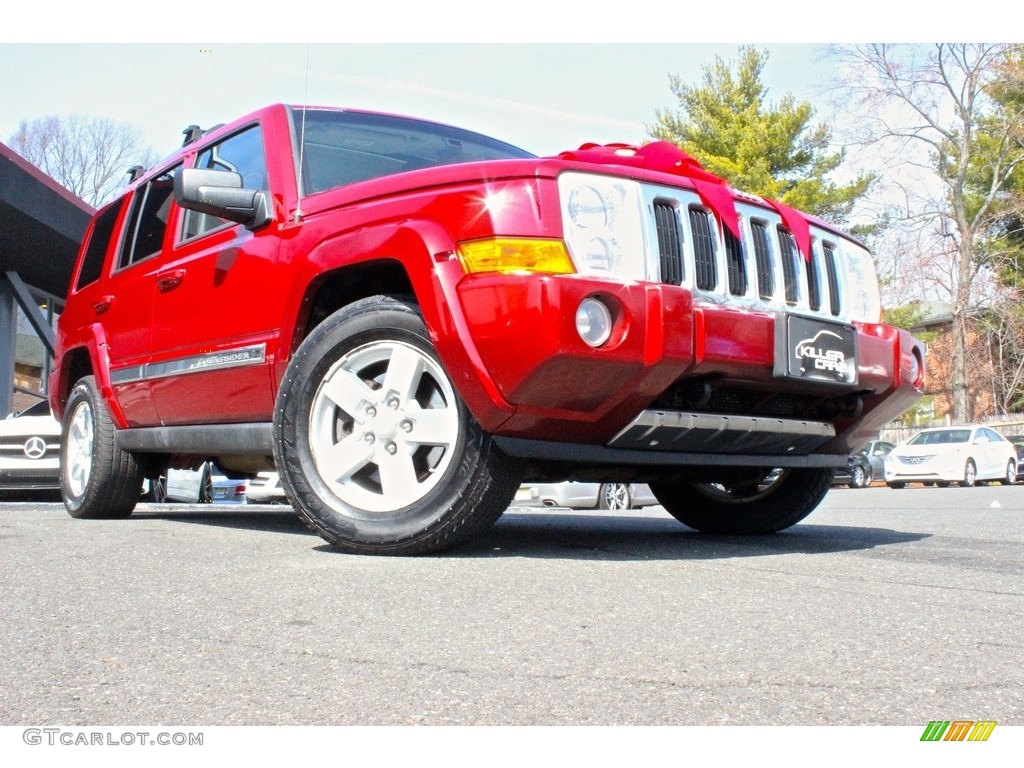 2006 Commander Limited 4x4 - Inferno Red Pearl / Dark Khaki/Light Graystone photo #12