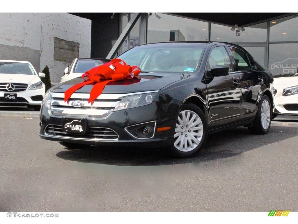 2010 Fusion Hybrid - Tuxedo Black Metallic / Charcoal Black photo #3