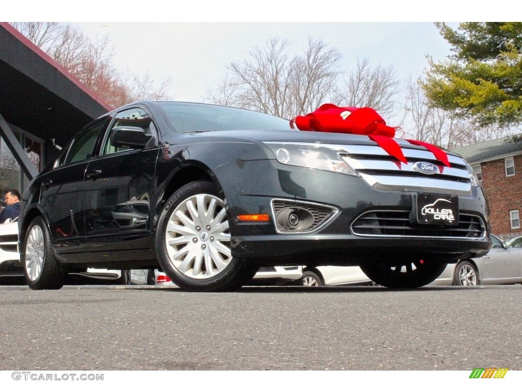 2010 Fusion Hybrid - Tuxedo Black Metallic / Charcoal Black photo #9