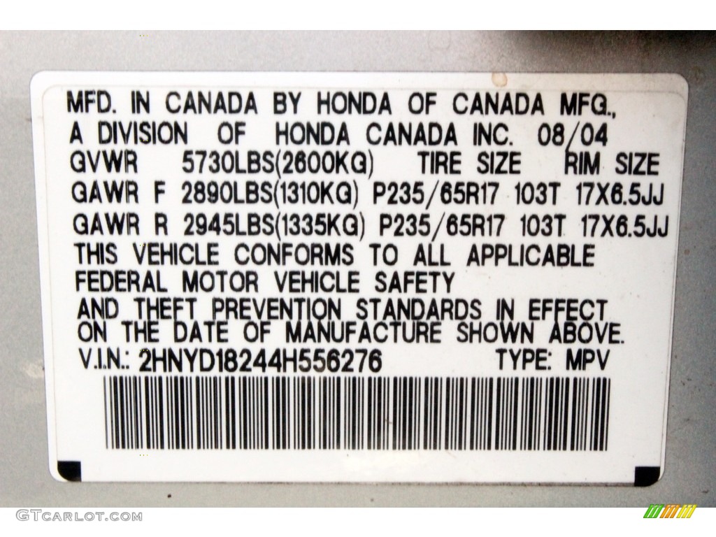 2004 MDX  - Starlight Silver Metallic / Ebony photo #39