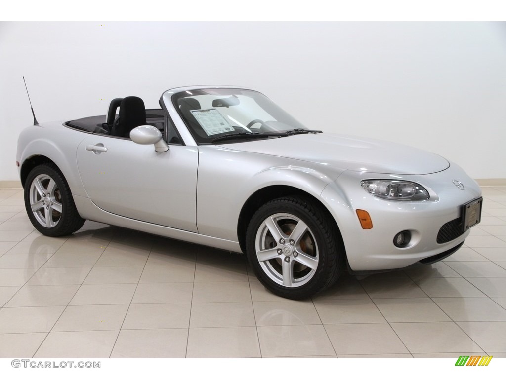 2006 MX-5 Miata Sport Roadster - Sunlight Silver Metallic / Black photo #1