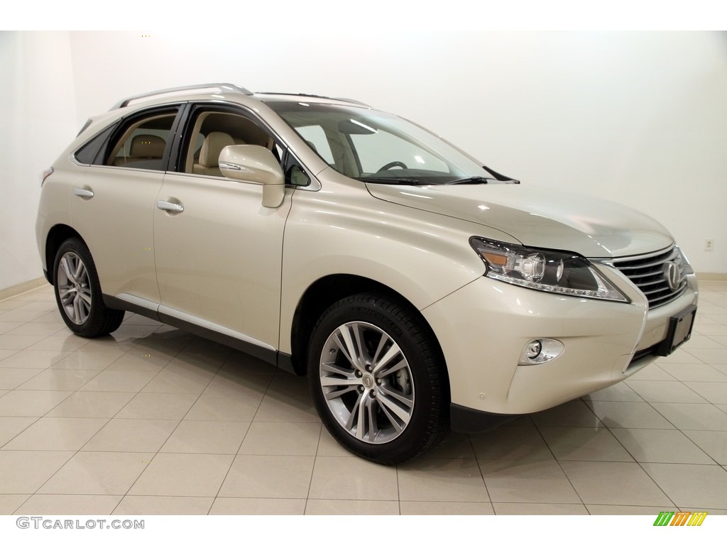 2015 RX 350 AWD - Satin Cashmere Metallic / Parchment photo #1