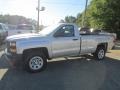 2014 Silver Ice Metallic Chevrolet Silverado 1500 WT Regular Cab 4x4  photo #3