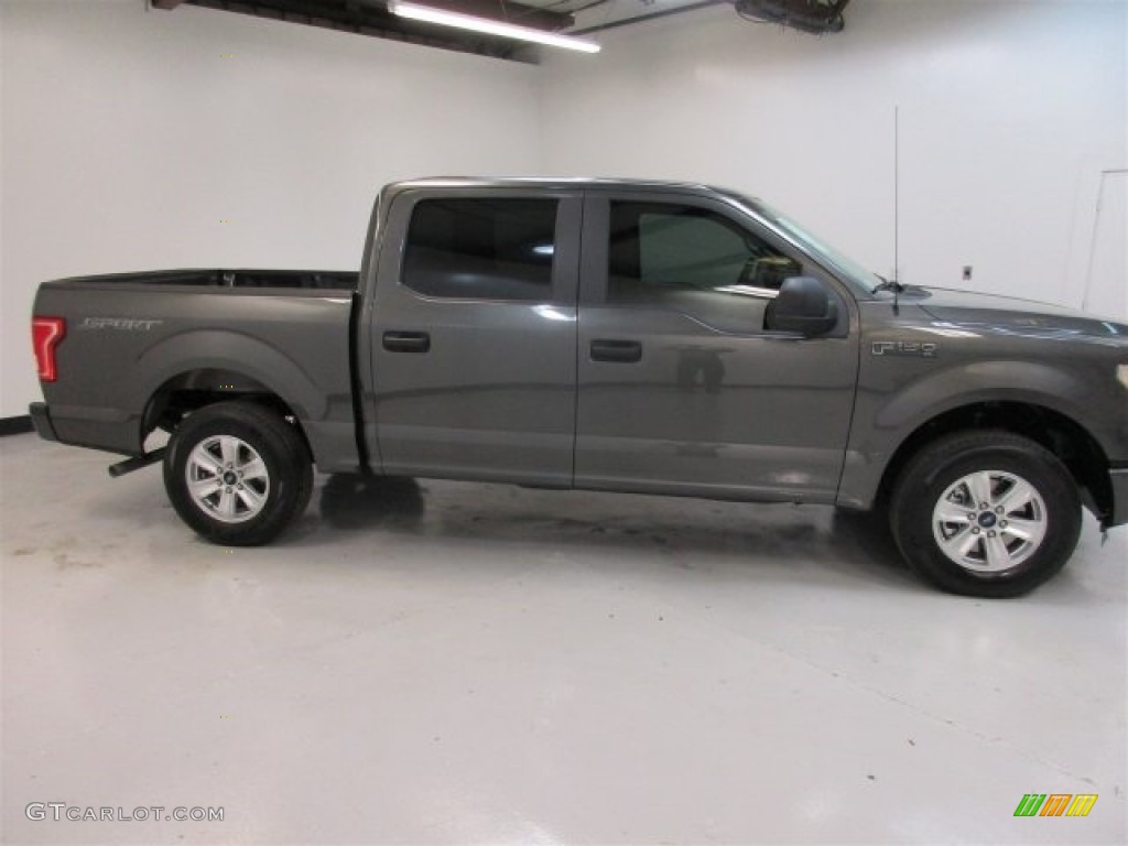 2016 F150 XL SuperCrew - Magnetic / Medium Earth Gray photo #12