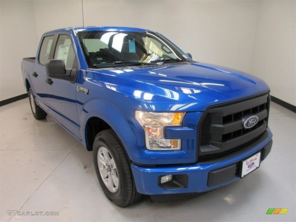 2016 F150 XL SuperCrew - Blue Flame / Medium Earth Gray photo #2
