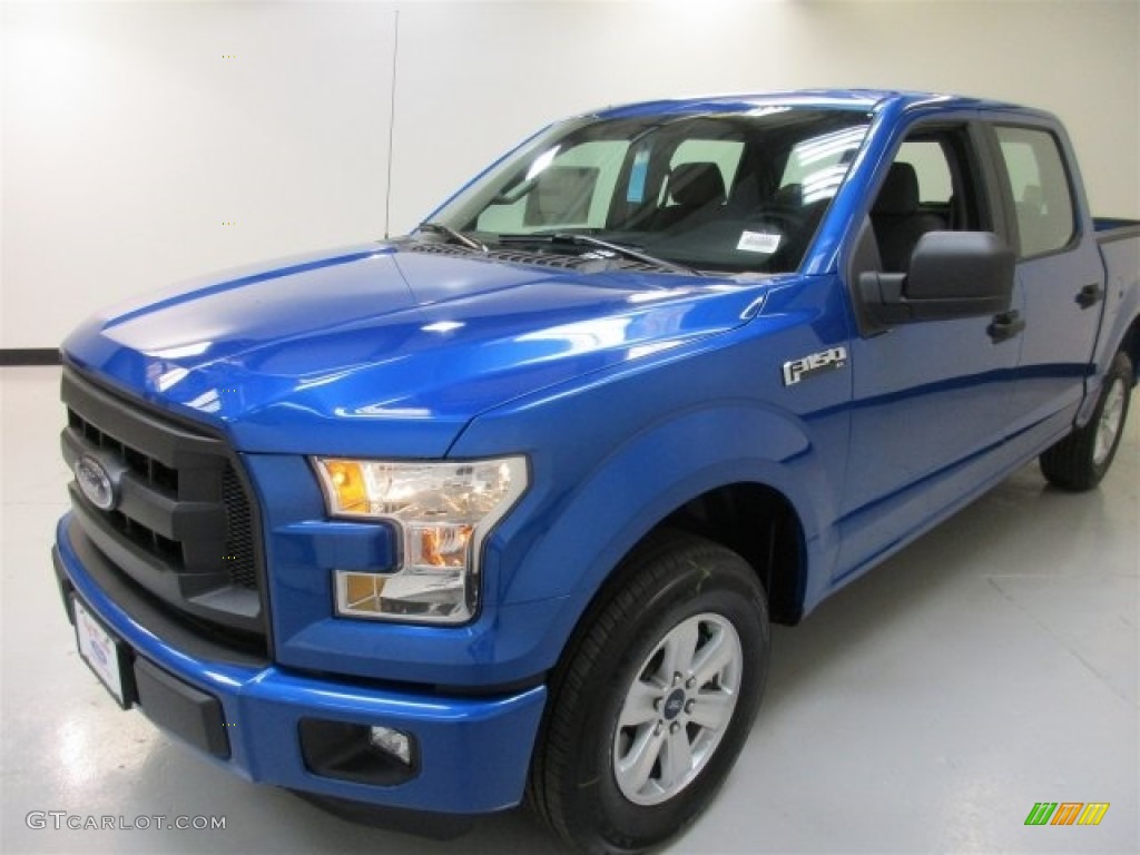 2016 F150 XL SuperCrew - Blue Flame / Medium Earth Gray photo #4