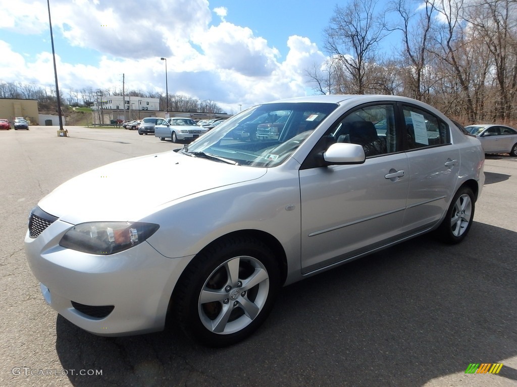 2005 MAZDA3 i Sedan - Sunlight Silver Metallic / Black photo #1