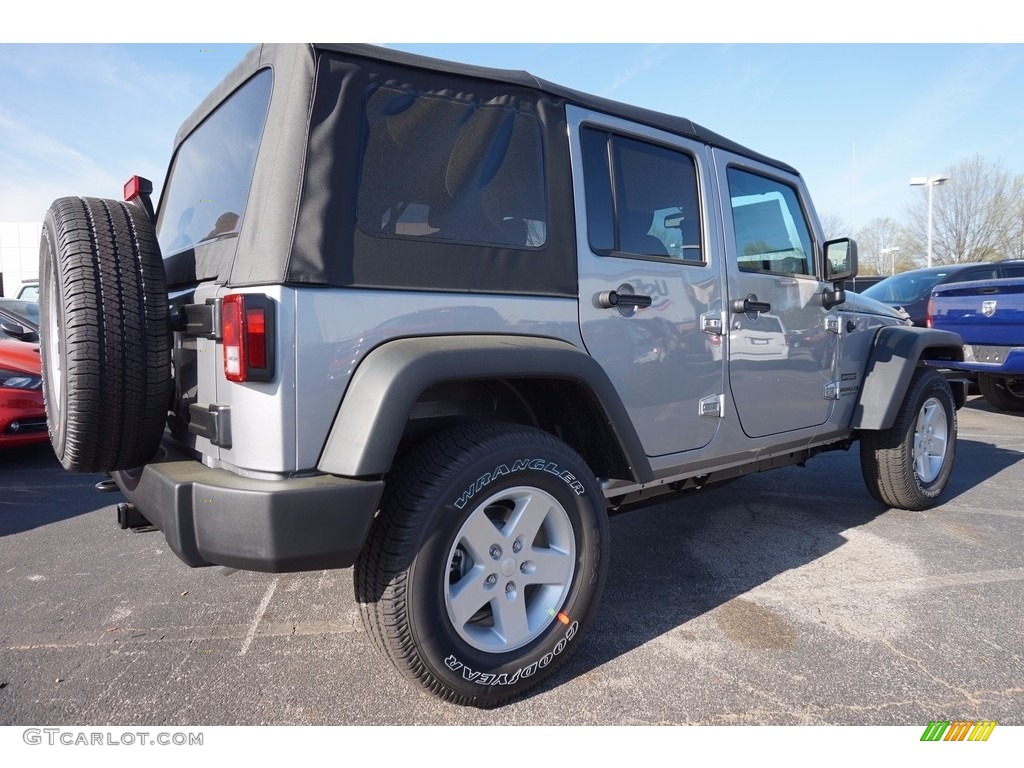 2016 Wrangler Unlimited Sport 4x4 - Billet Silver Metallic / Black photo #3