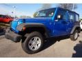 2016 Hydro Blue Pearl Jeep Wrangler Unlimited Sport 4x4  photo #1
