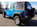 2016 Hydro Blue Pearl Jeep Wrangler Unlimited Sport 4x4  photo #2