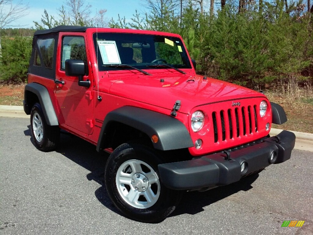 2015 Wrangler Sport 4x4 - Firecracker Red / Black photo #4