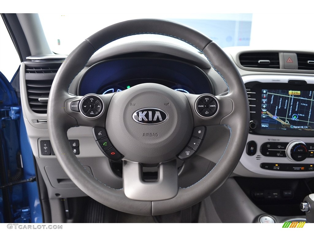 2015 Soul EV - Caribbean Blue / Gray Two Tone photo #30