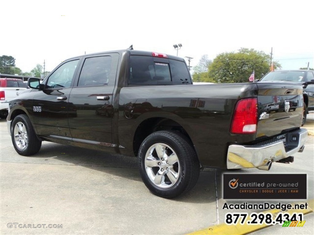 2014 1500 Big Horn Crew Cab - Western Brown / Black/Diesel Gray photo #5