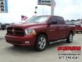Deep Cherry Red Crystal Pearl 2012 Dodge Ram 1500 Express Crew Cab