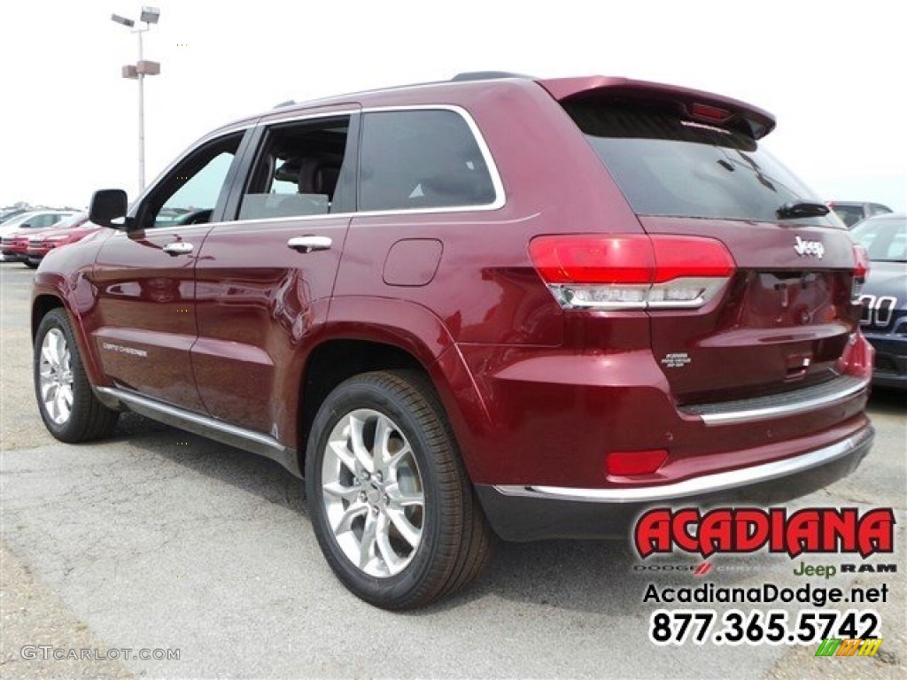 2016 Grand Cherokee Summit - Velvet Red Pearl / Dark Sienna Brown/Black photo #2