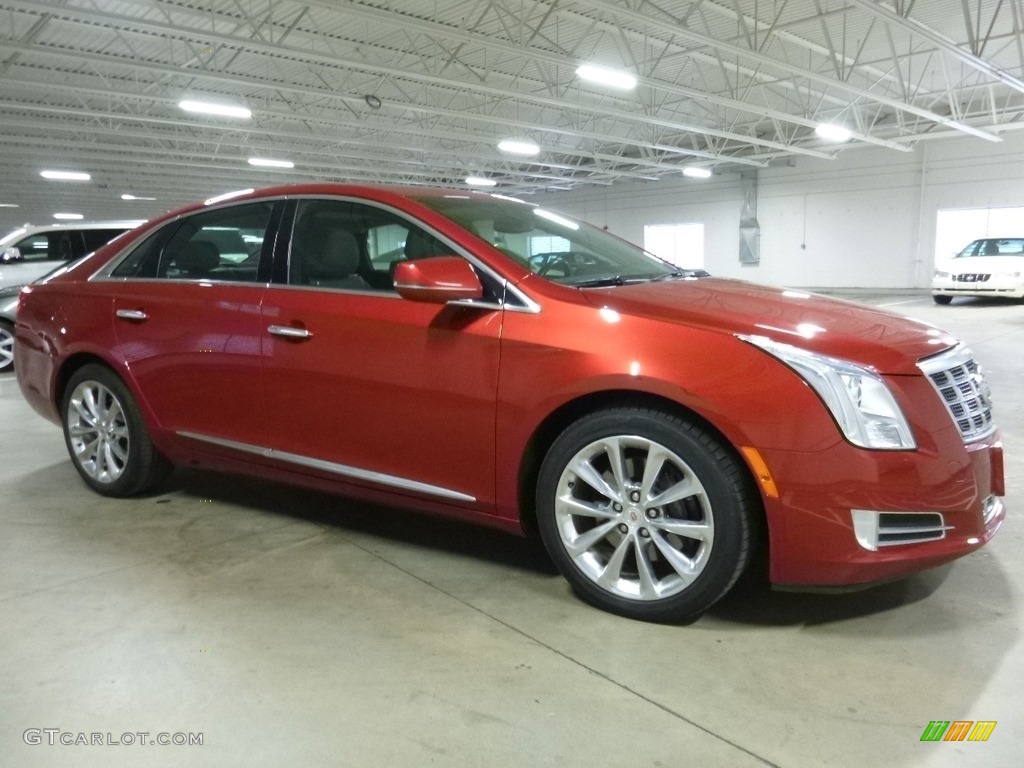 2013 XTS Premium AWD - Crystal Red Tintcoat / Medium Titanium/Jet Black photo #1