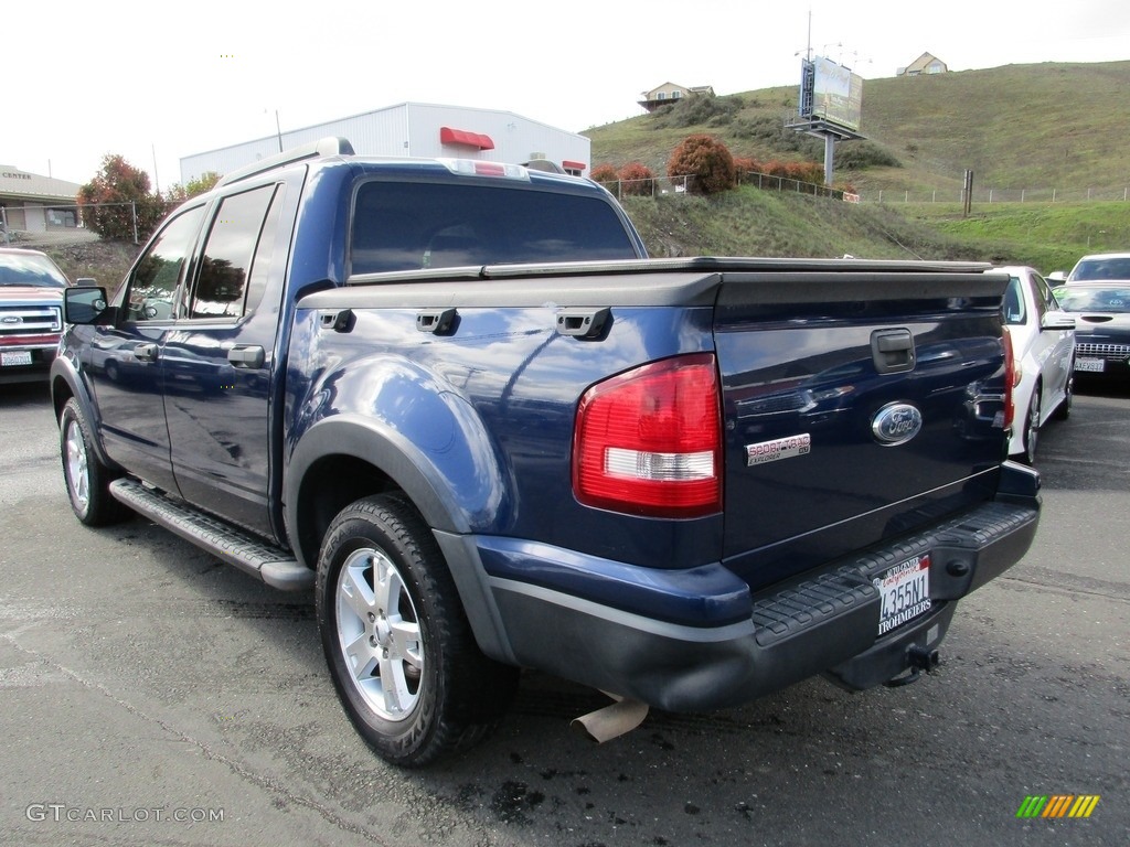 2007 Explorer Sport Trac XLT - Dark Blue Pearl Metallic / Camel photo #5