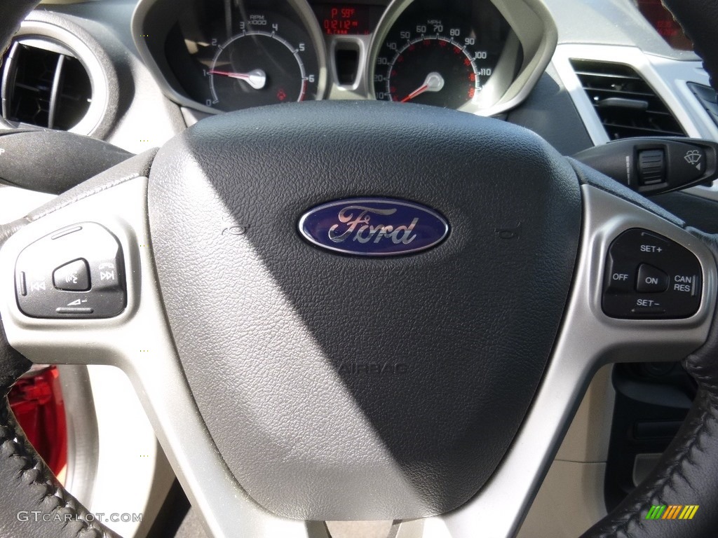 2013 Fiesta SE Hatchback - Ruby Red / Charcoal Black/Light Stone photo #12