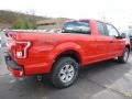 2016 Race Red Ford F150 XL SuperCab 4x4  photo #2