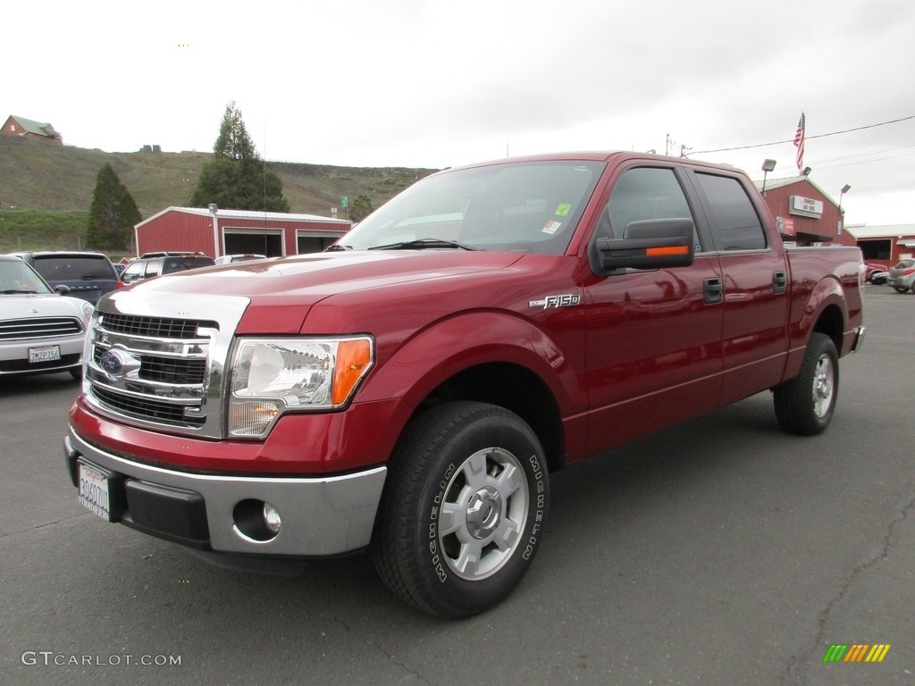 Ruby Red 2014 Ford F150 XLT SuperCrew Exterior Photo #111618198