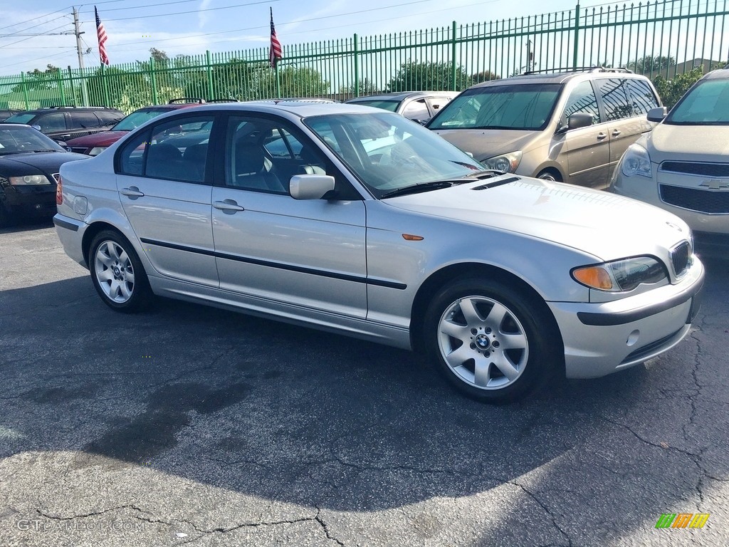 2005 3 Series 325i Sedan - Titanium Silver Metallic / Black photo #4