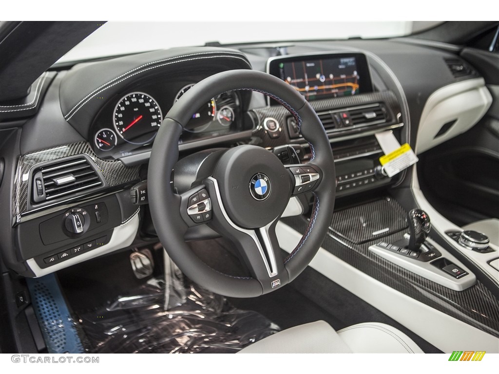 BMW Individual Opal White Interior 2016 BMW M6 Gran Coupe Photo #111621561