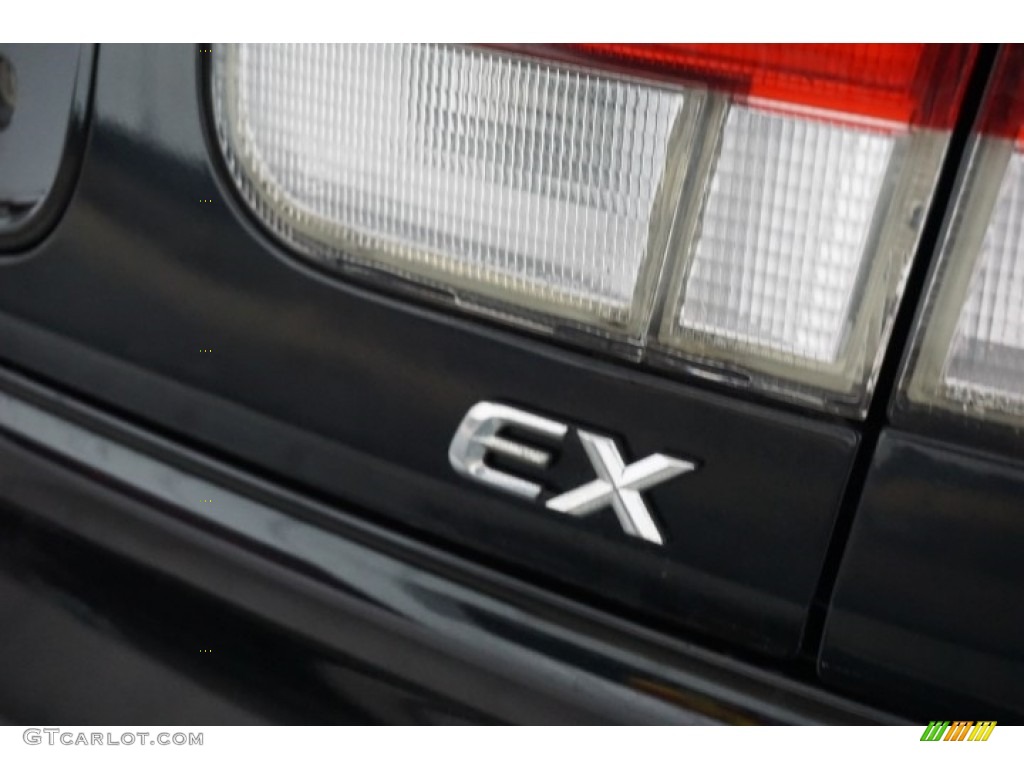 2000 Civic EX Coupe - Flamenco Black Pearl / Dark Gray photo #79