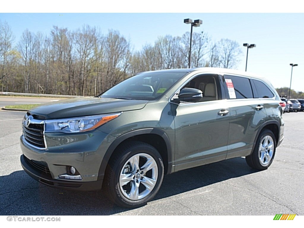 Alumina Jade Metallic 2016 Toyota Highlander Limited Exterior Photo #111626139