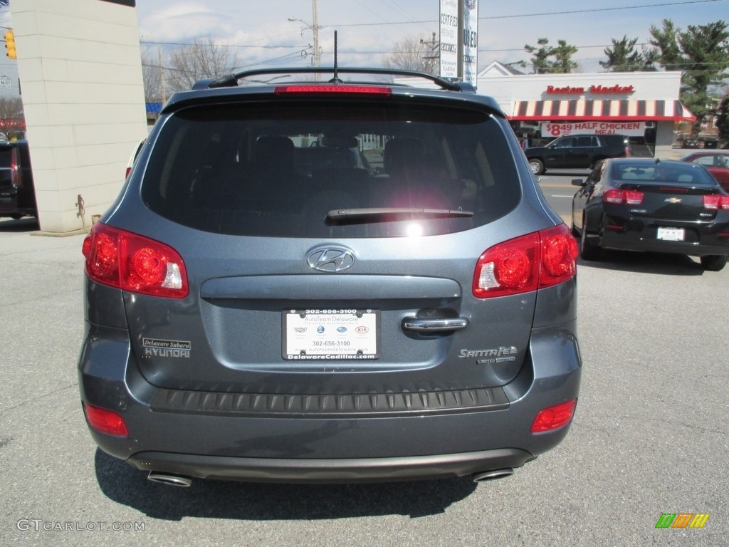 2009 Santa Fe Limited 4WD - Slate Blue / Beige photo #5