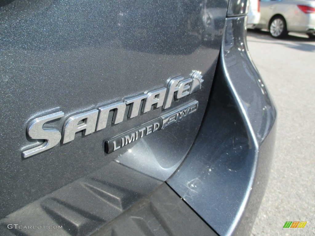 2009 Santa Fe Limited 4WD - Slate Blue / Beige photo #35