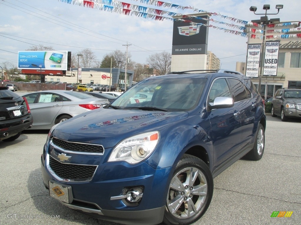 2010 Equinox LTZ AWD - Navy Blue Metallic / Jet Black/Light Titanium photo #6