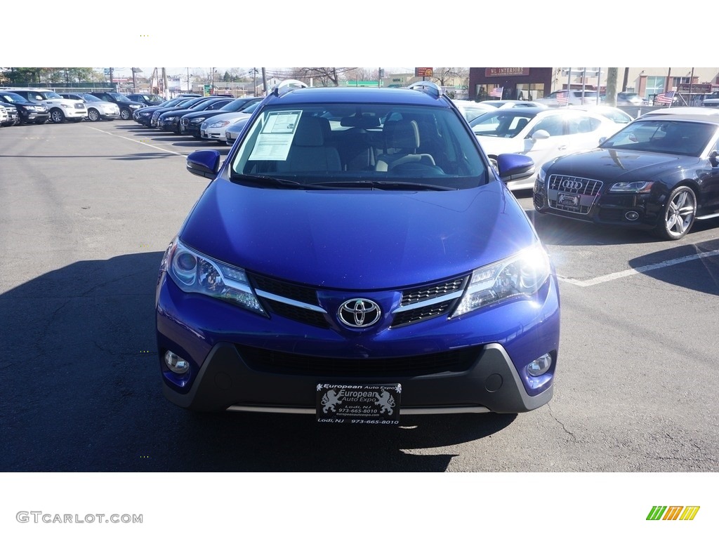 2015 RAV4 XLE - Blue Crush Metallic / Ash photo #8