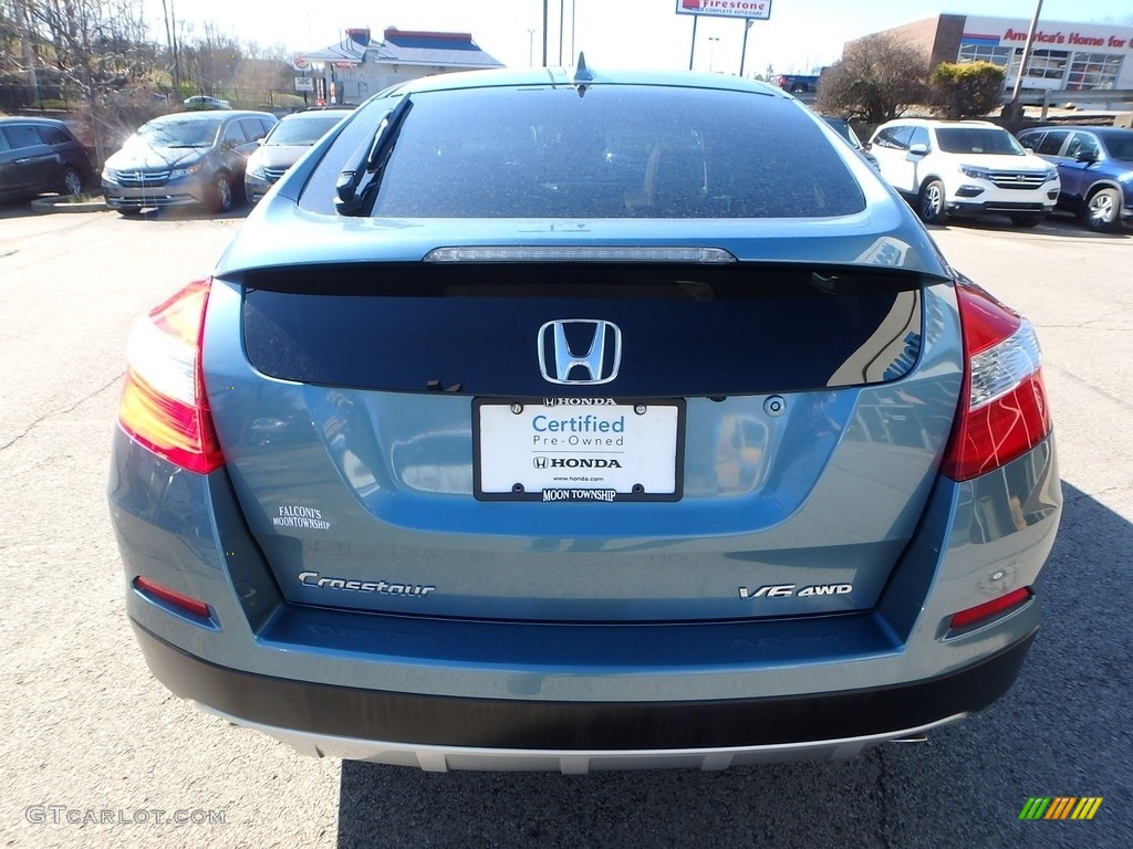 2013 Crosstour EX-L V-6 4WD - Mountain Air Metallic / Ivory photo #4