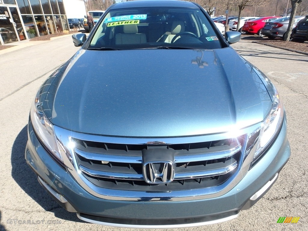 2013 Crosstour EX-L V-6 4WD - Mountain Air Metallic / Ivory photo #9